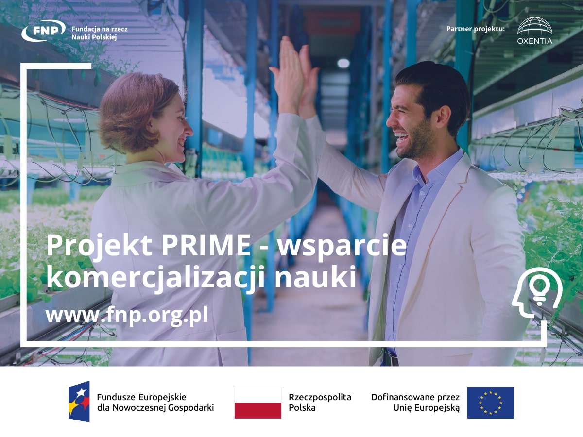 Projekt PRIME - wsparcie komercjalizacji nauki